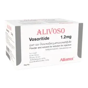 ALIVOSO (vosoritide) 1.2 mg injection product packaging